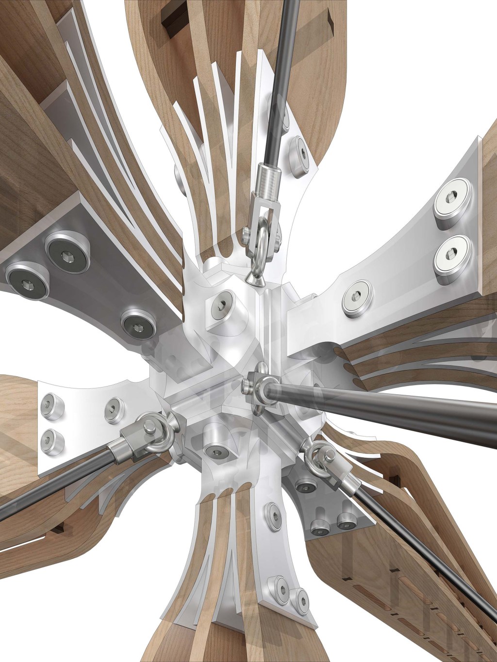 Aluminium and Oak&nbsp;Joints